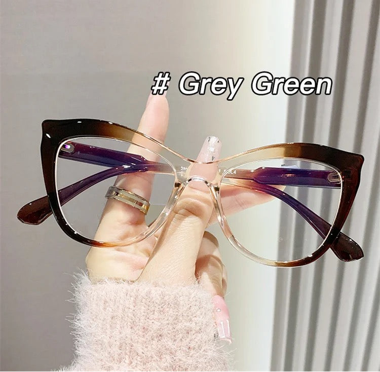 Cat Eye 2 Toned Glasses